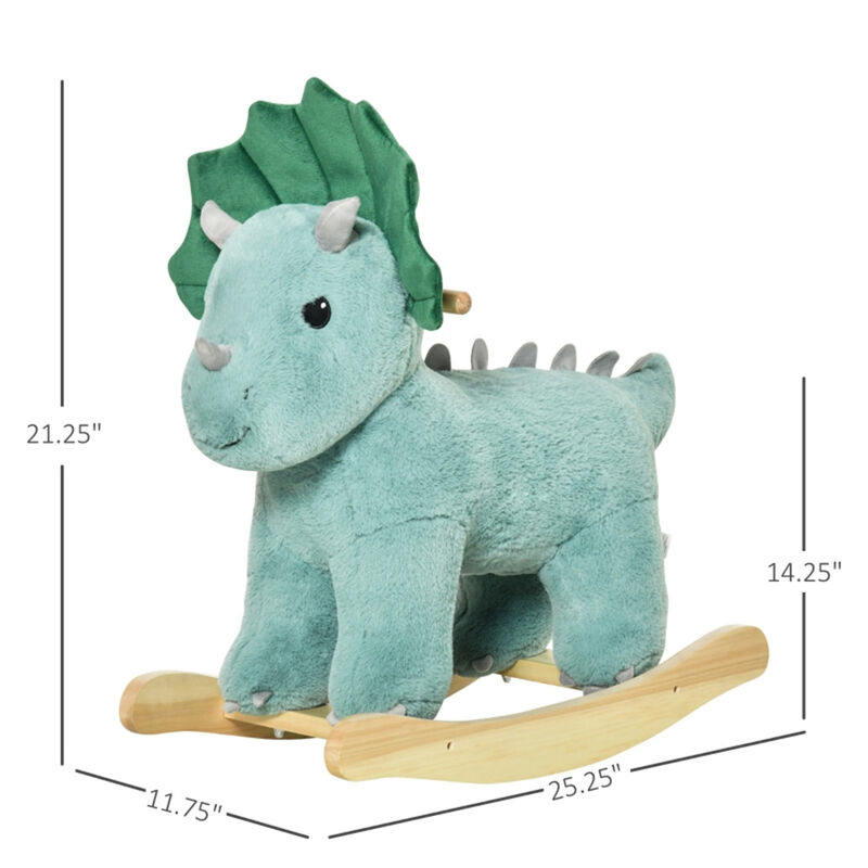 Plush Baby Rocking Horse for 3-6 Year Olds, Safe & Comfortable Ride-On Toy for Kids