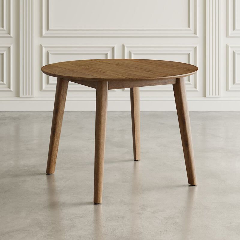 Jofran Percy 42 Contemporary Round Drop-Leaf Dining Table