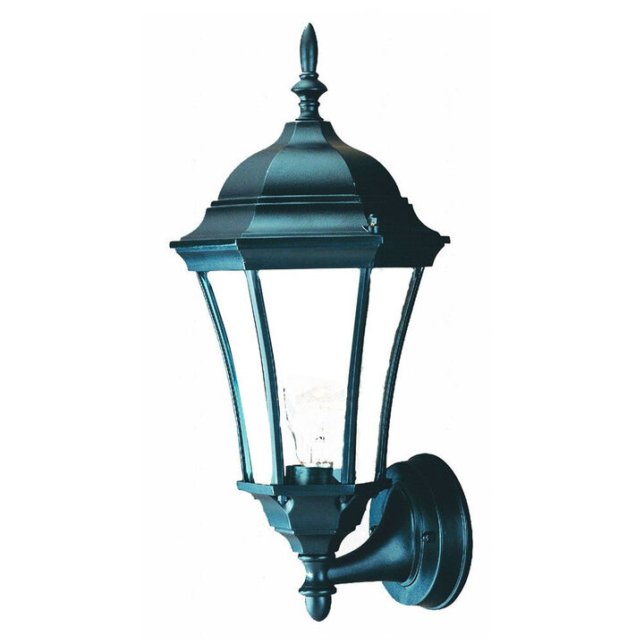 Hivvago Matte Black Carousel Lantern Wall Light