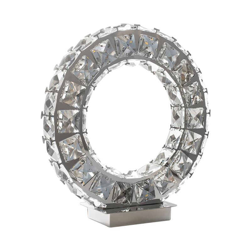 Round Crystal Extravaganza 11 Table Lamp Integrated LED