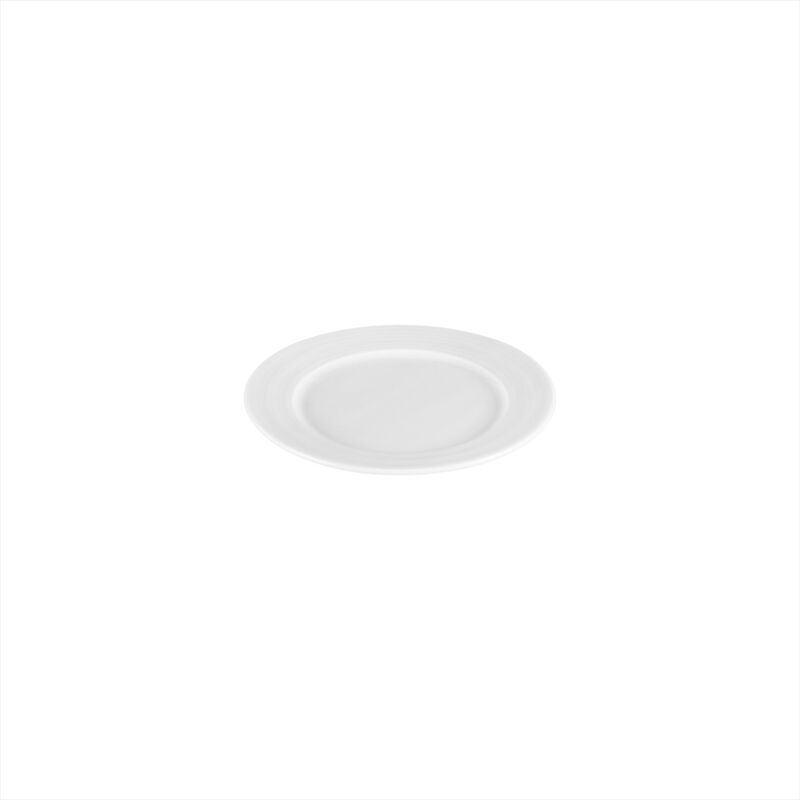 Porcelain Lizbon dia.7" Round White Porcelain Plate (Set of 4)