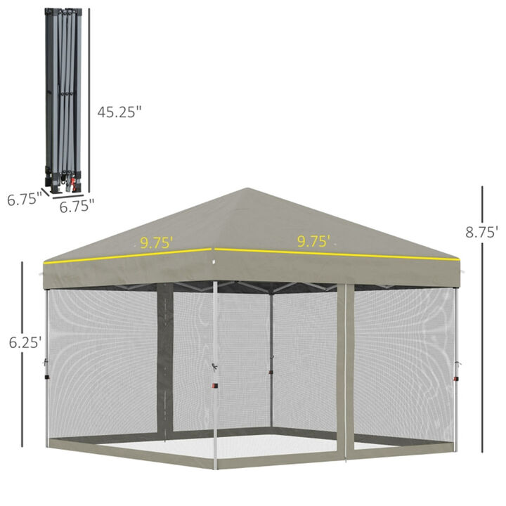 Portable Pop-Up Canopy Tent for Backyard and Beach Use