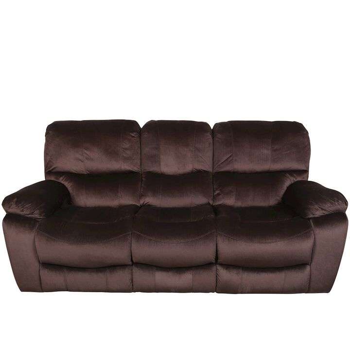 Porter Designs Ramsey Triple Power Reclining Sofa, Brown