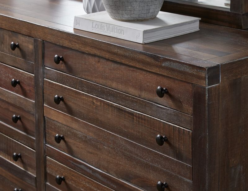 Townsend Eight Drawer Solid Wood Dresser