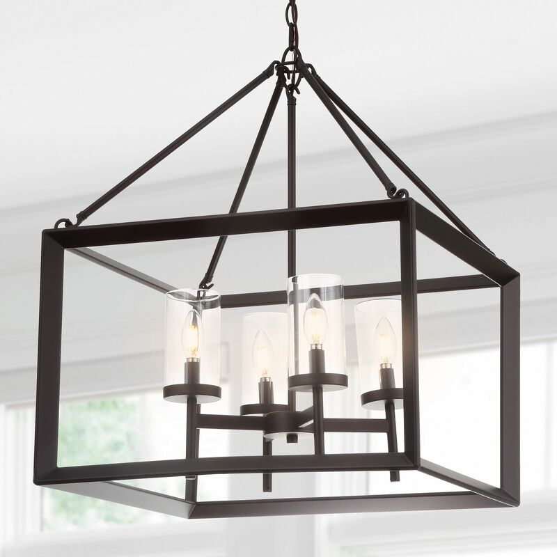 Anna 4-light Metal/Glass LED Pendant