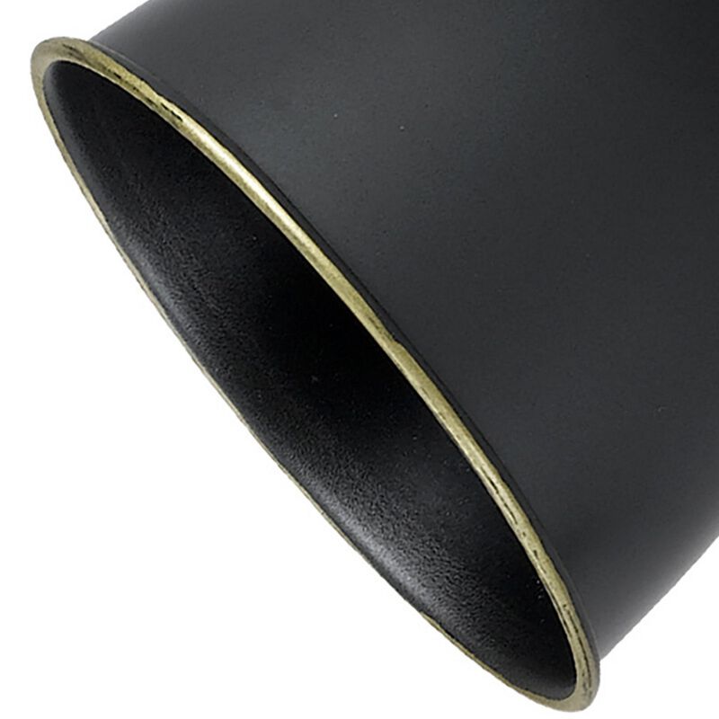 Round Metal Shade Track Light Head and Frame, Dark Bronze - Benzara