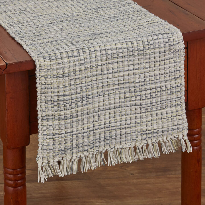Park Designs Beige Basketweave Table Runner 36"L