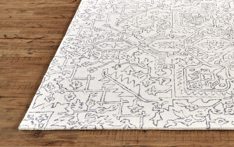 Belfort 8778F White/Gray 9' x 12' Rug