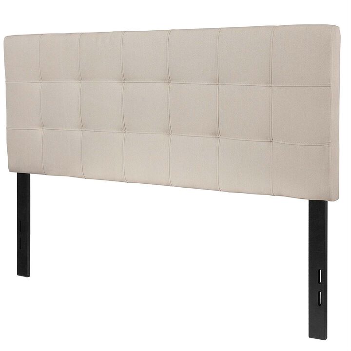 Hivvago Fabric Box-Stitch Upholstered Headboard