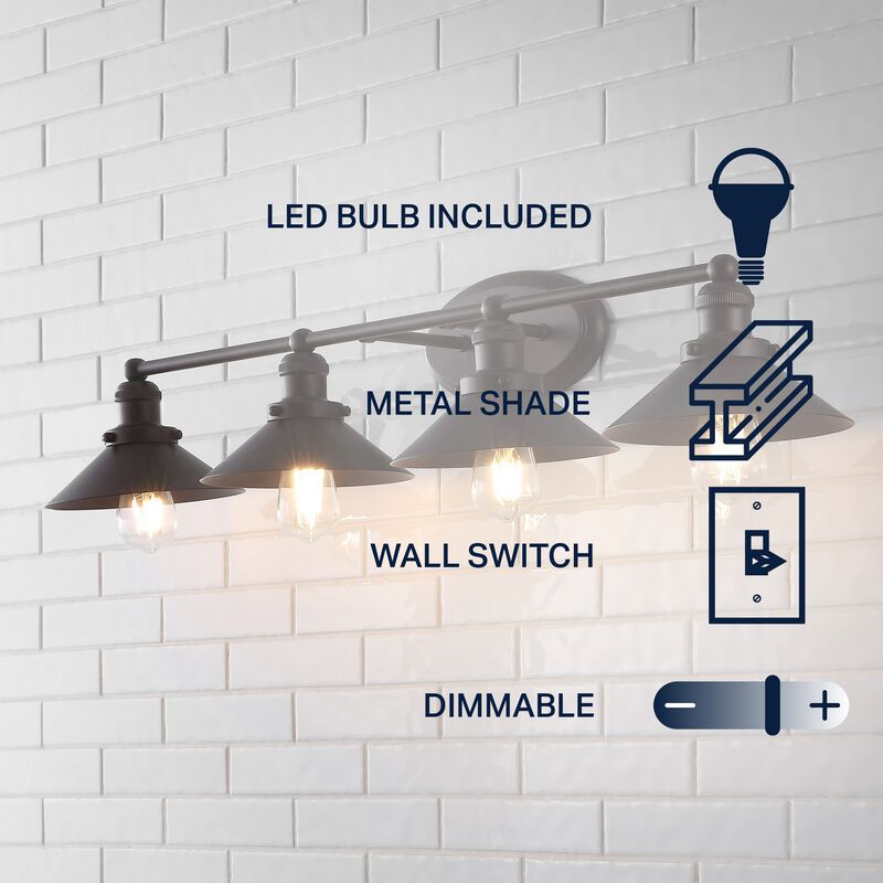 July Industrial Farmhouse Metal Vanity Light