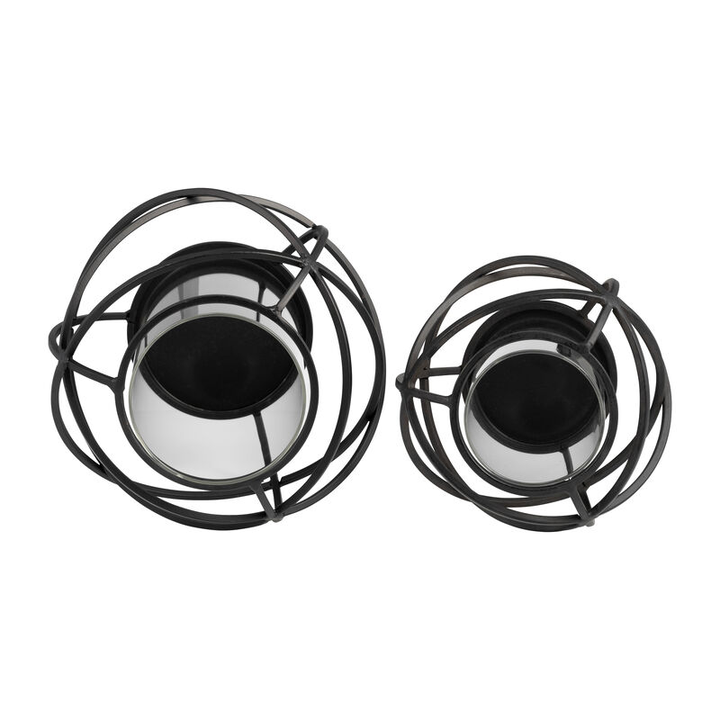 6" Orb Candle Holder Set