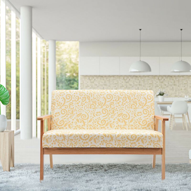 Modern Fabric Loveseat Sofa Couch Upholstered 2-Seat Armchair