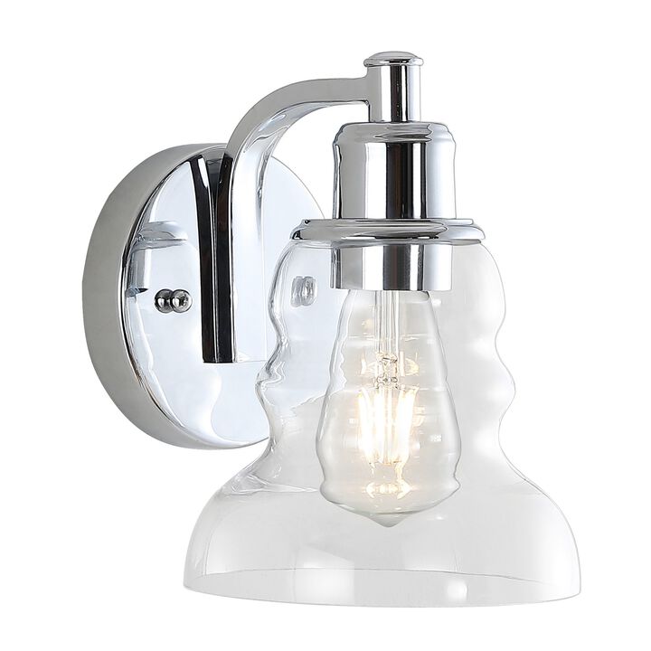 Manhattan Vintage Metal/Glass Industrial Rustic LED Vanity