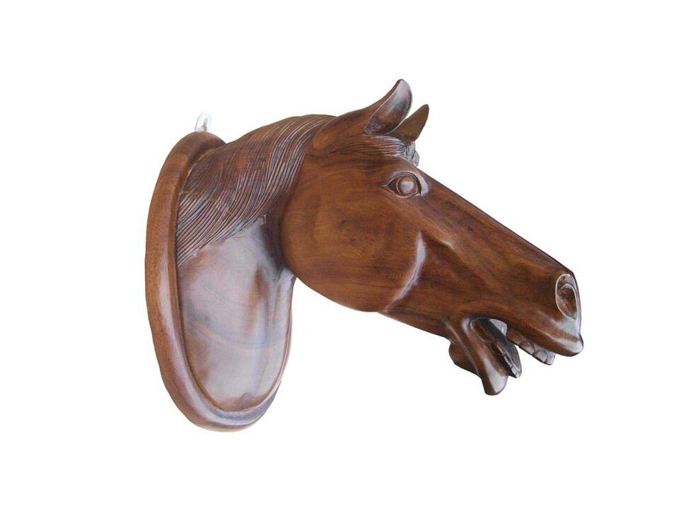 Horse Head Wall Mount Statue