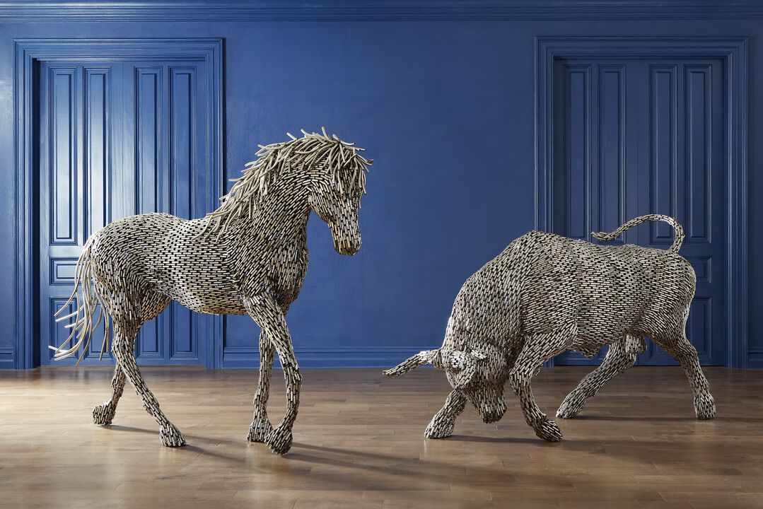Horse Pipe Walking Sculpture