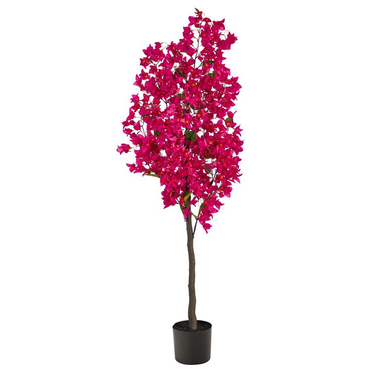 Hivvago 5 Feet Bougainvillea Artificial Tree