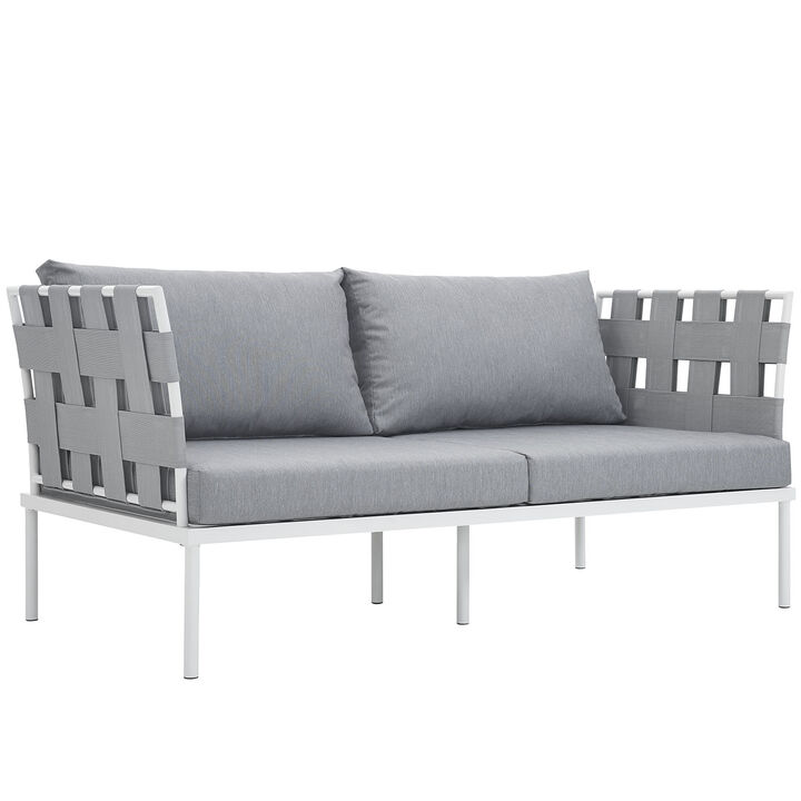 Modway - Harmony Outdoor Patio Aluminum Loveseat