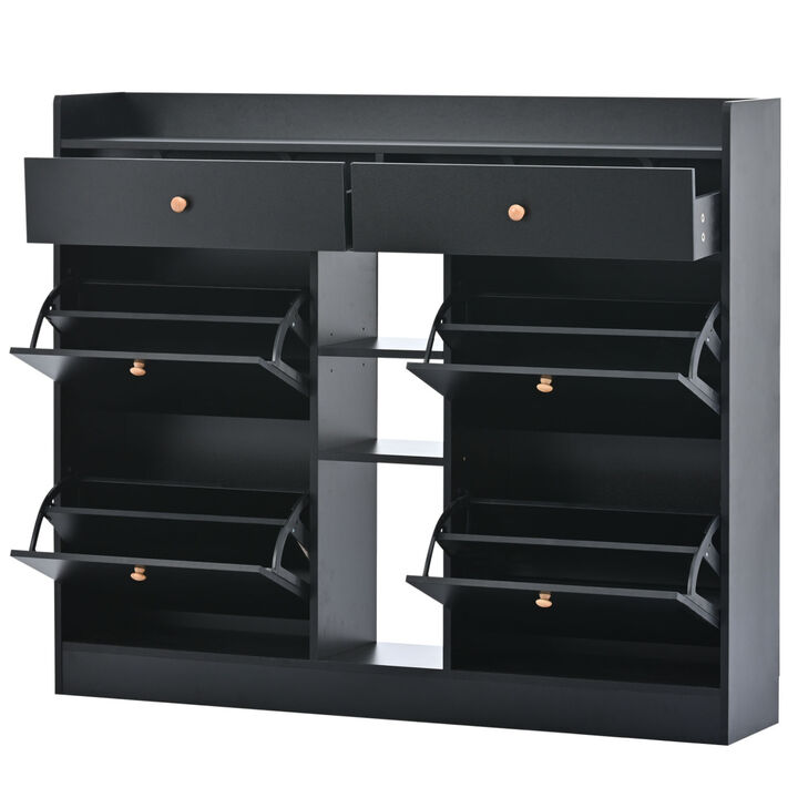 4-Drawer Shoe Cabinet for Entrance Hallway