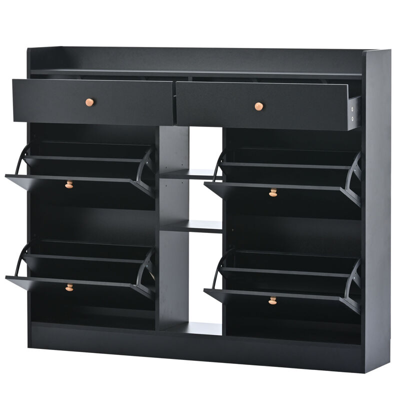 4-Drawer Shoe Cabinet for Entrance Hallway