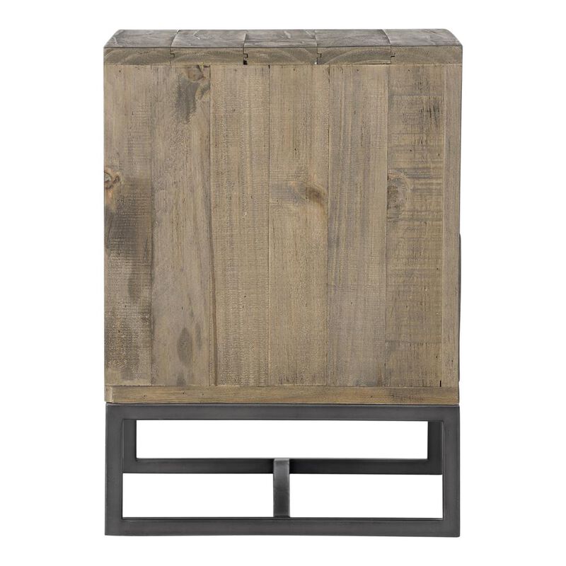 Moe's Home Collection Elena Nightstand, Brown