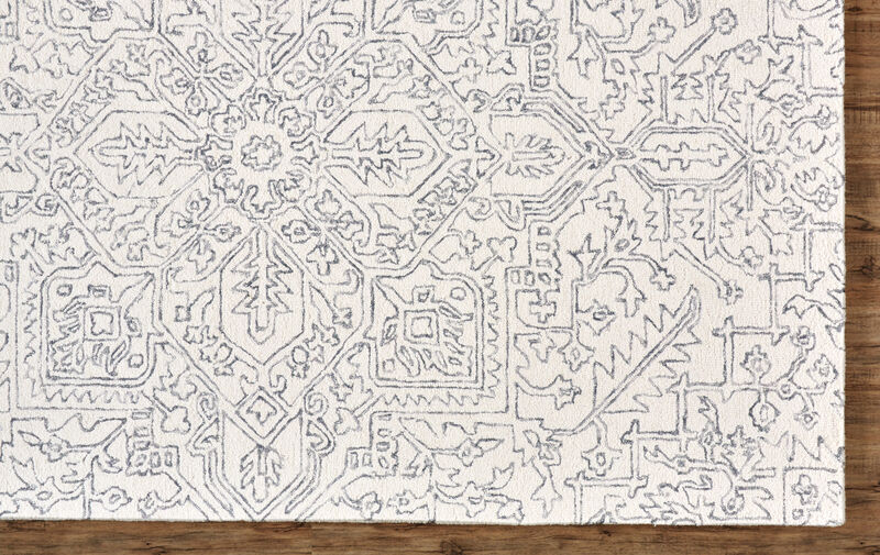 Belfort 8778F White/Gray 9' x 12' Rug