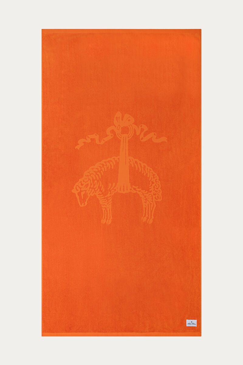 Brooks Brothers Jacquarded Logo Beach Towels
