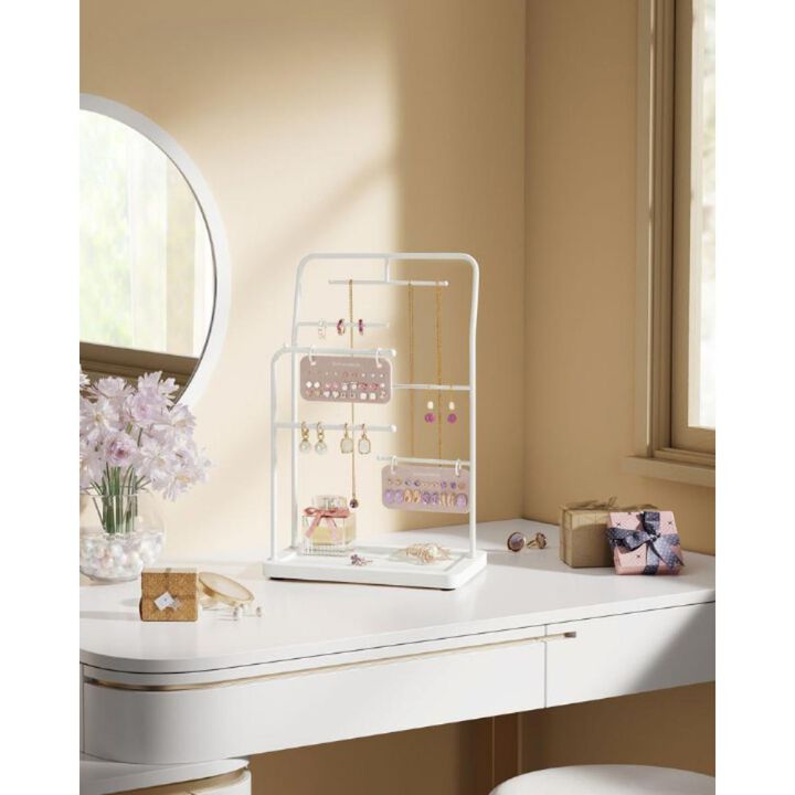 Jewelry Stand with 6 Hanging Rods