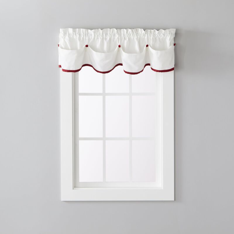 Saturday Knight Ltd Manor Versatile Tailored Window Valance - 58x13", Dove Gray