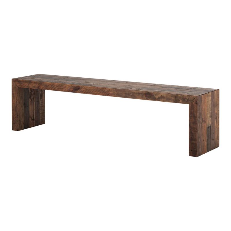 Moe�s Vintage Bench Large Light Brown