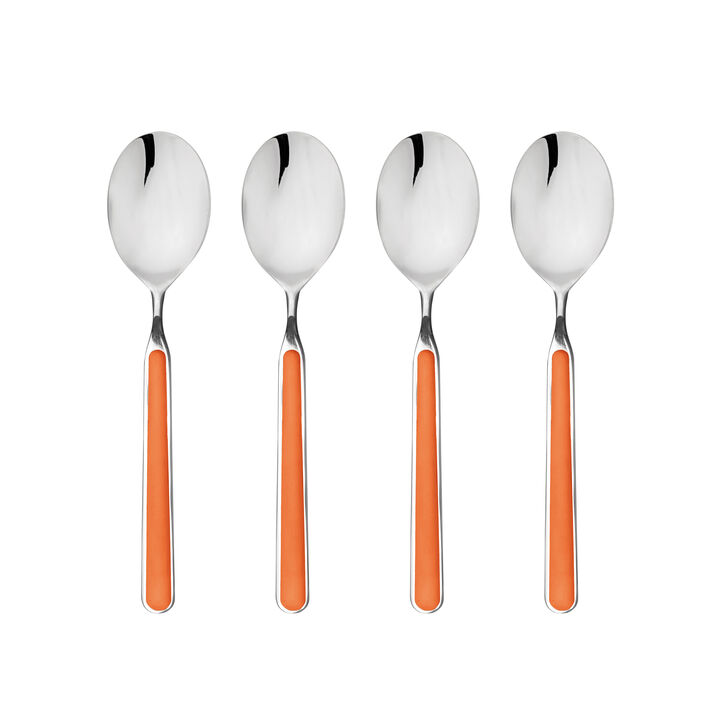 Fantasia 4-Piece American Coffee Spoon Set in Carrot
