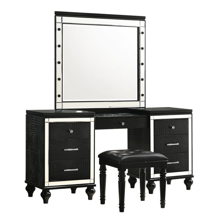 New Classic Furniture Valentino Vanity Table-Black