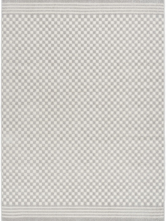 Care Free CAF02 Light Gray 3'11" x 5'11" Rug