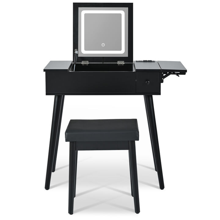 Merax Makeup Vanity Desk with Flip Top Mirror
