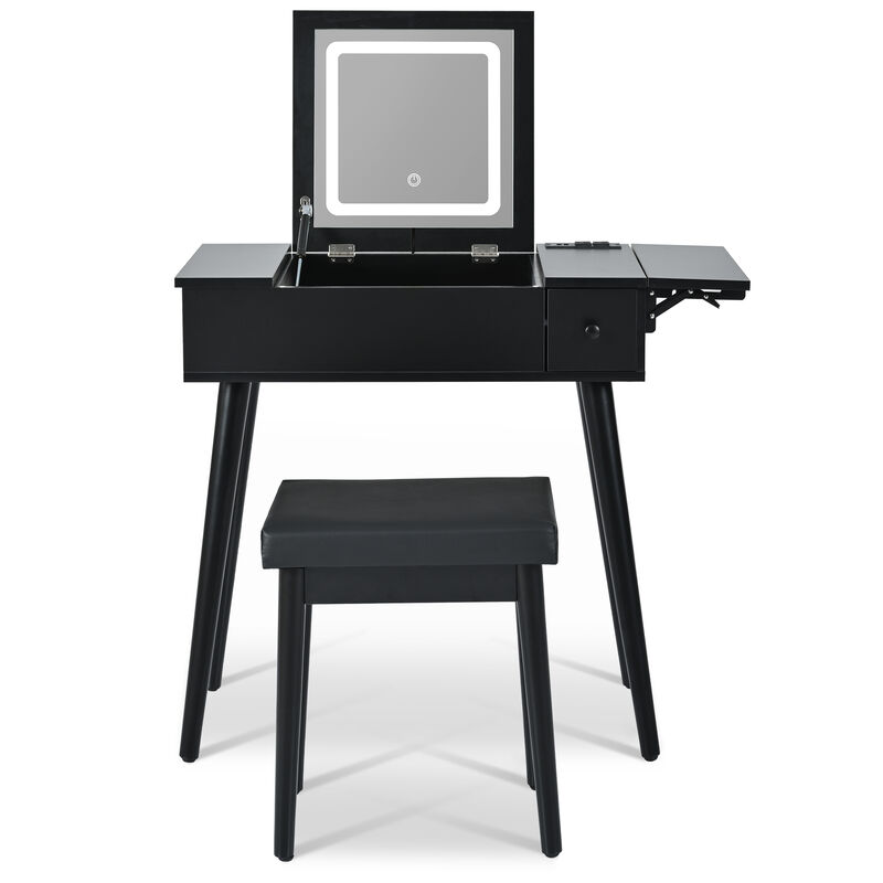 Merax Makeup Vanity Desk with Flip Top Mirror