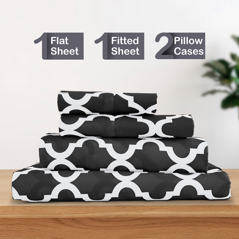 Lux Decor Collection Bed Sheets - Brushed Microfiber Sheet Set
