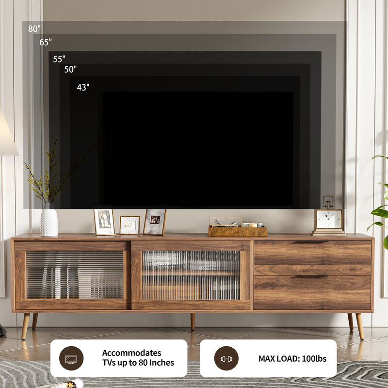 Merax Modern Entertainment Center TV Stand Console Table