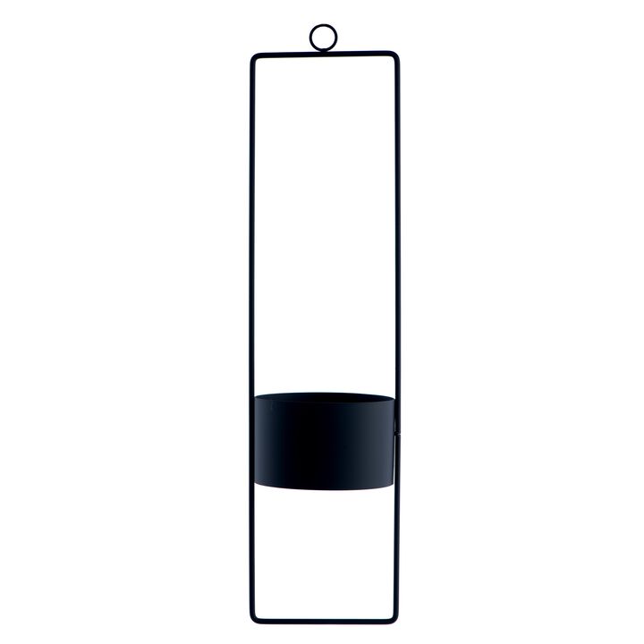 Upright Hanging Planter-large-black