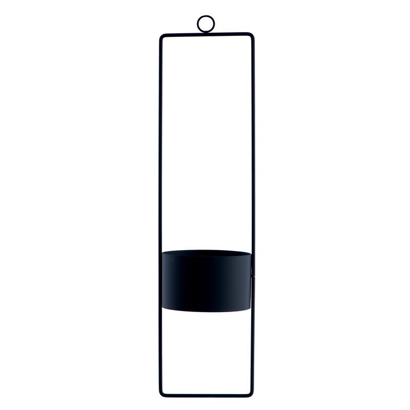 Upright Hanging Planter-large-black