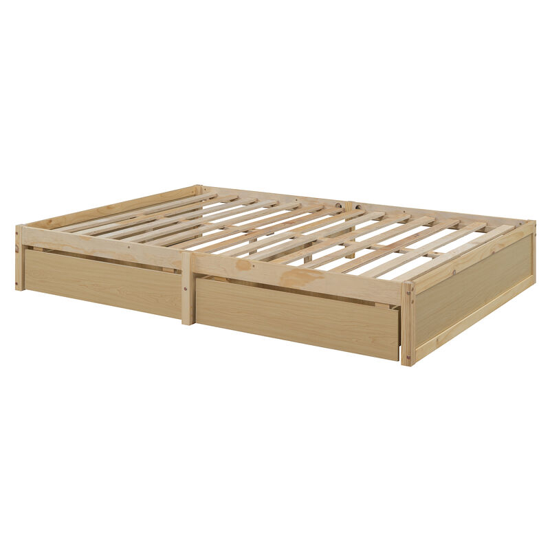 Merax Wood Daybed with Fence Guardrails