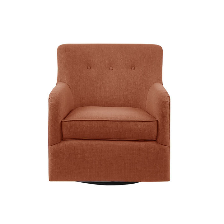 Gracie Mills Nathen Upholstered Swivel Chair
