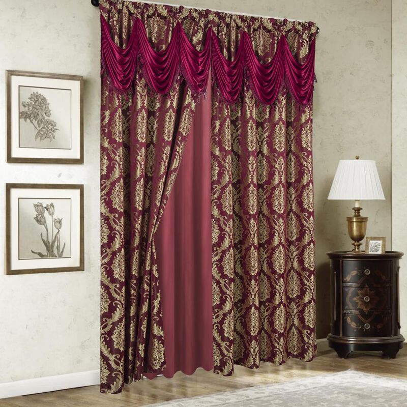 RT Designers Collection Stockton Premium Two Pack Double Curtain Panel