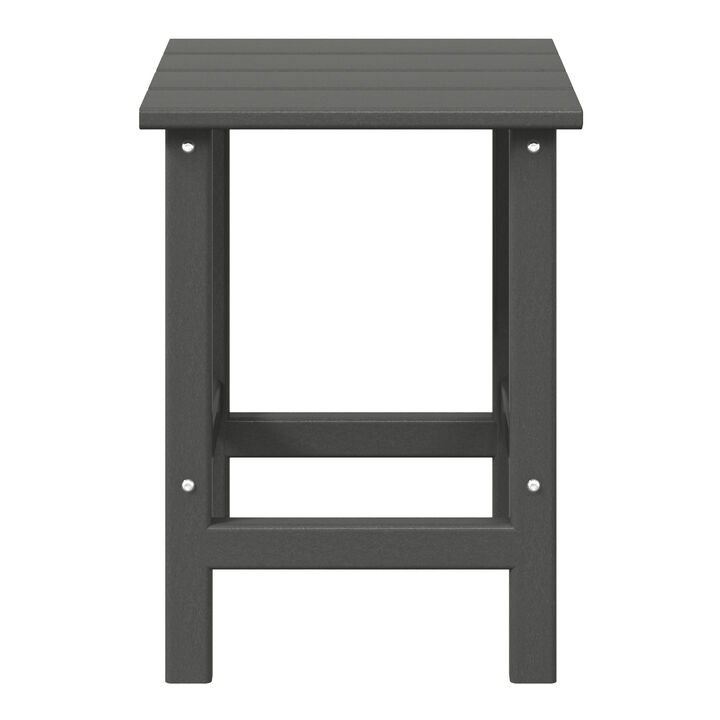 WestinTrends Westintrends 14" square outdoor Side table for Adirondack chair