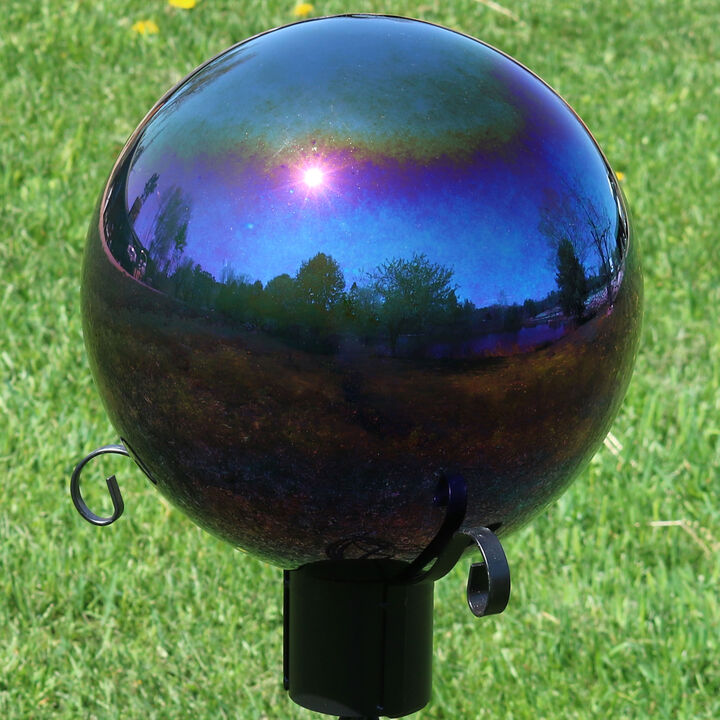 Sunnydaze Set of 2 10" Mirrored Stainless Steel Gazing Globe
