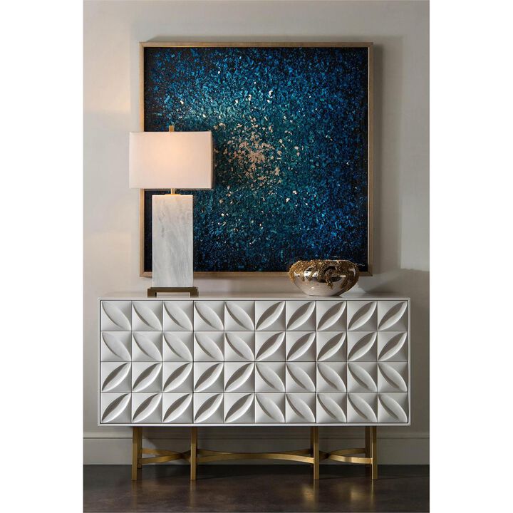 Ghost White Credenza