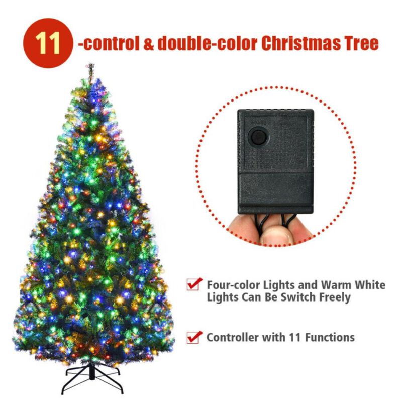 Hivvago 4/5/6/7/8/9 Feet Artificial Premium Hinged Christmas Tree