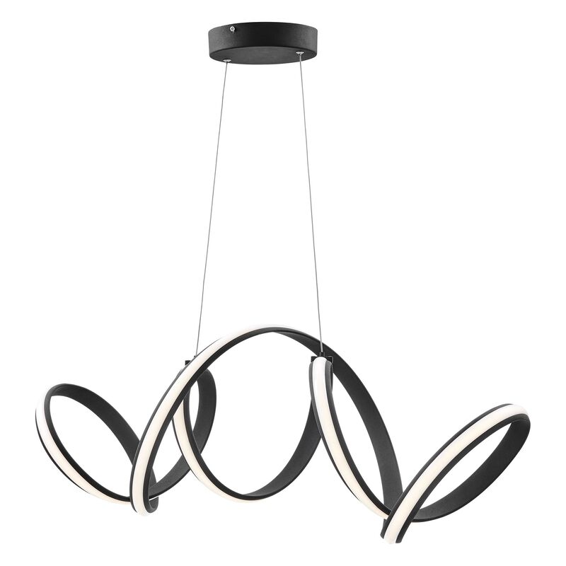 Seville Chandelier Black Metal Integrated LED Dimmable