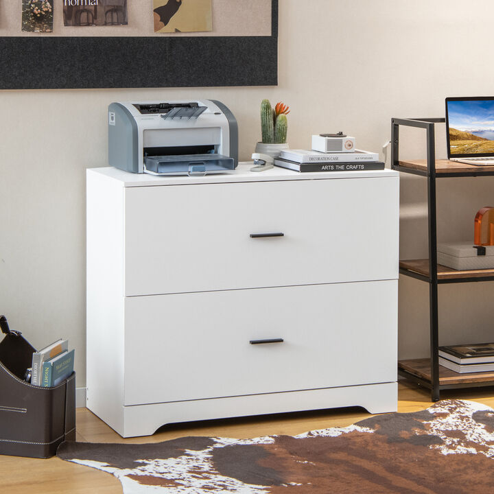 2-Drawer Lateral File Cabinet with Adjustable Bars for Home and Office