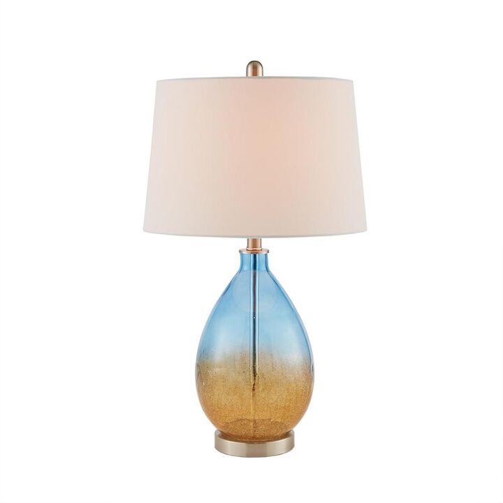 Belen Kox Cortina Blue Glass Table Lamp Set, Belen Kox