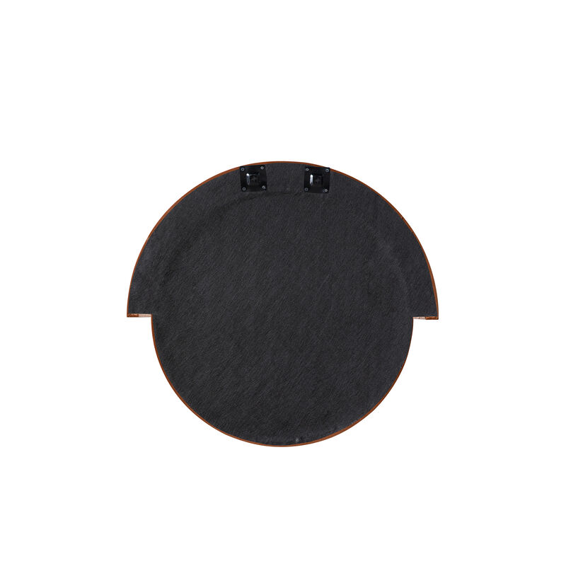 Lally Aqua Velvet Round Wall Mirror