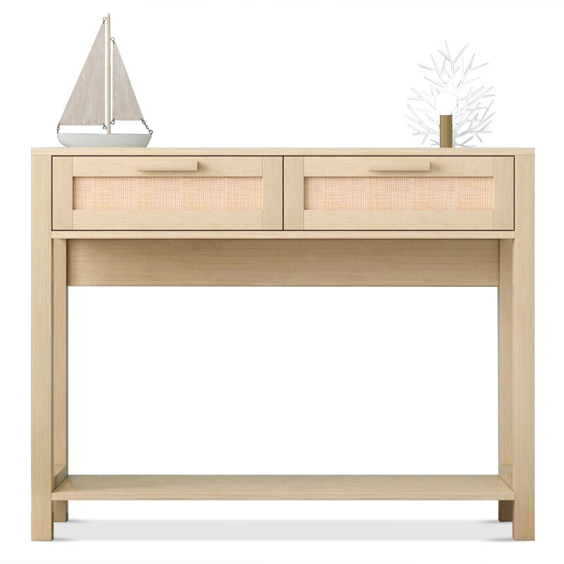 Console Table with 2 Drawers Stylish Entryway Table for Storage and Home Decor